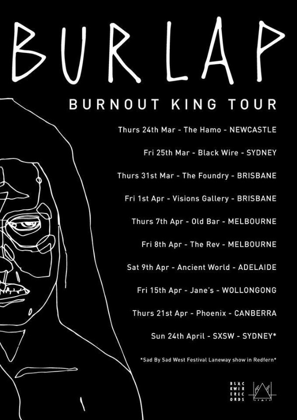 BURLAP Burnout Tour Poster