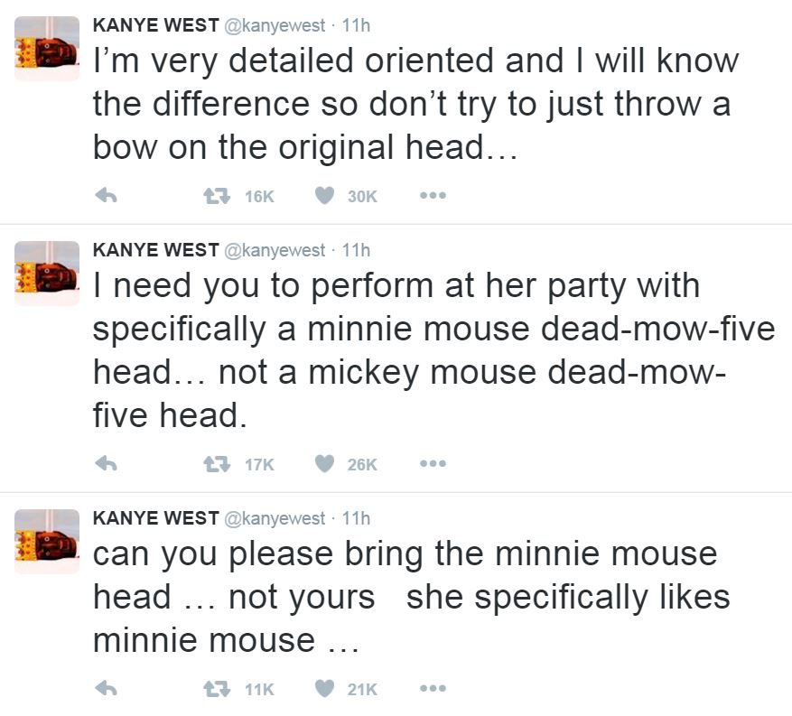 Kanye DeadMau5 Tweets
