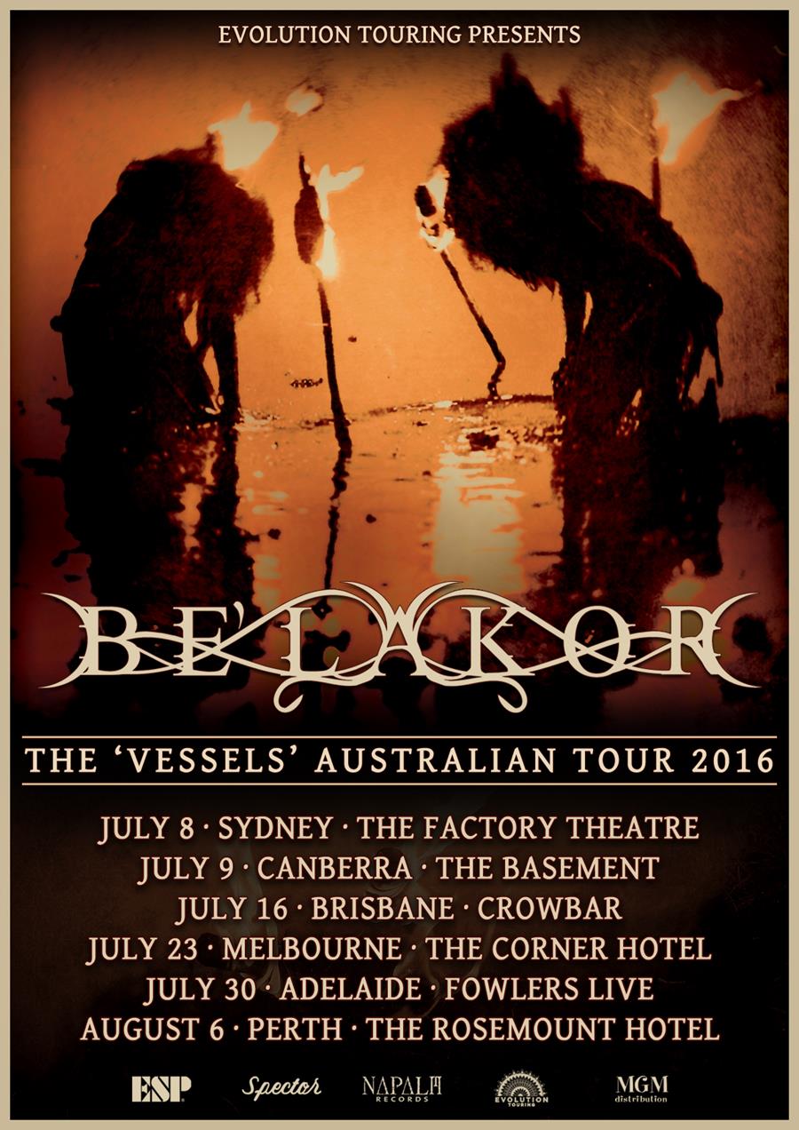 Be'lakor Australian tour 2016