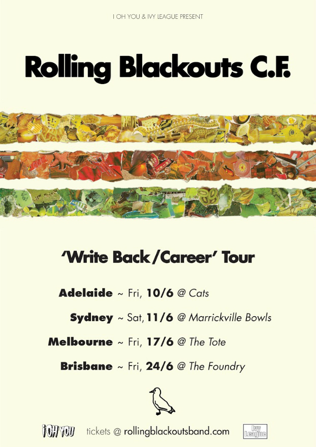 Rolling Blackouts CF Write Back Tour poster