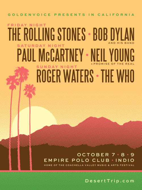 Desert Trip Festival Poster