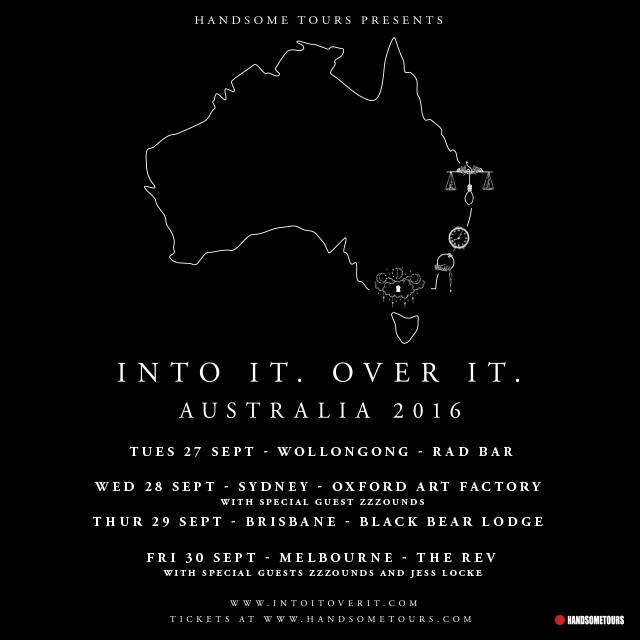 Into It Over It Aussie Tour 2016 Poster