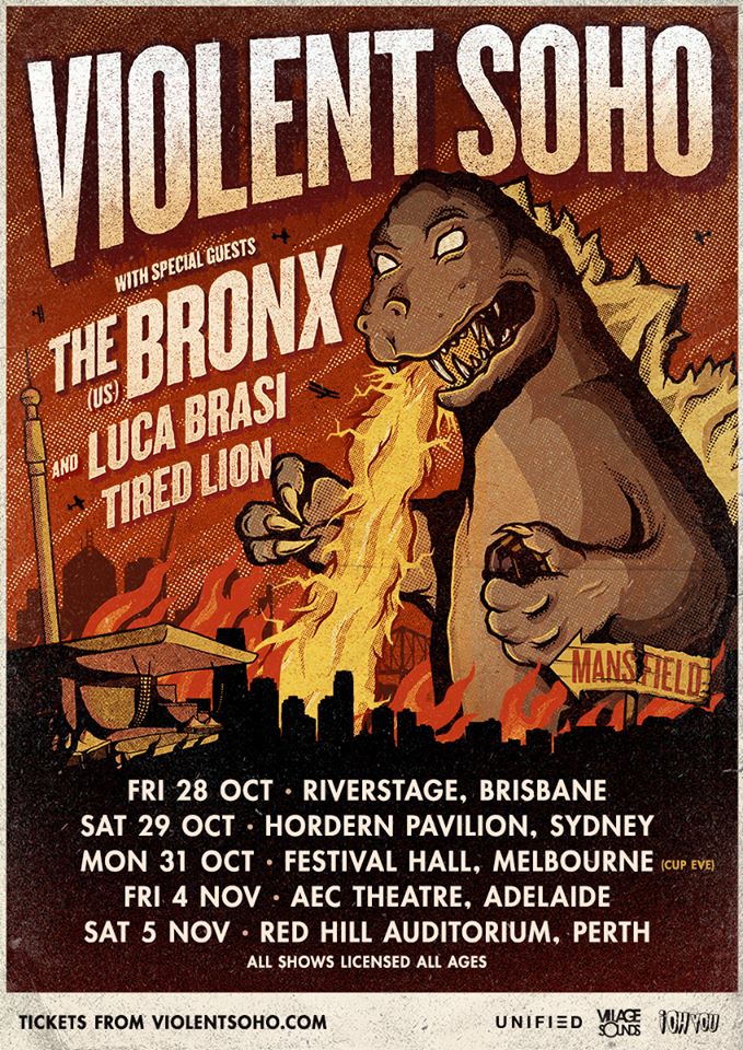 Violent Soho October 2016 tour