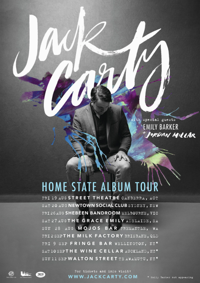 Jack Carty Tour Poster