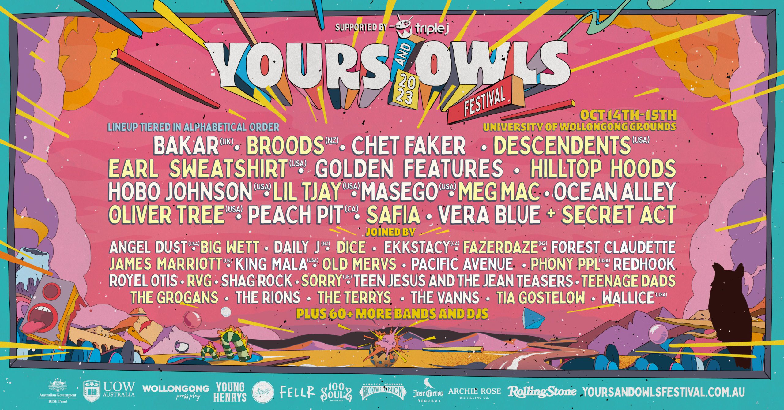 Yours & Owls Festival Announces HUGE Lineup For 2023